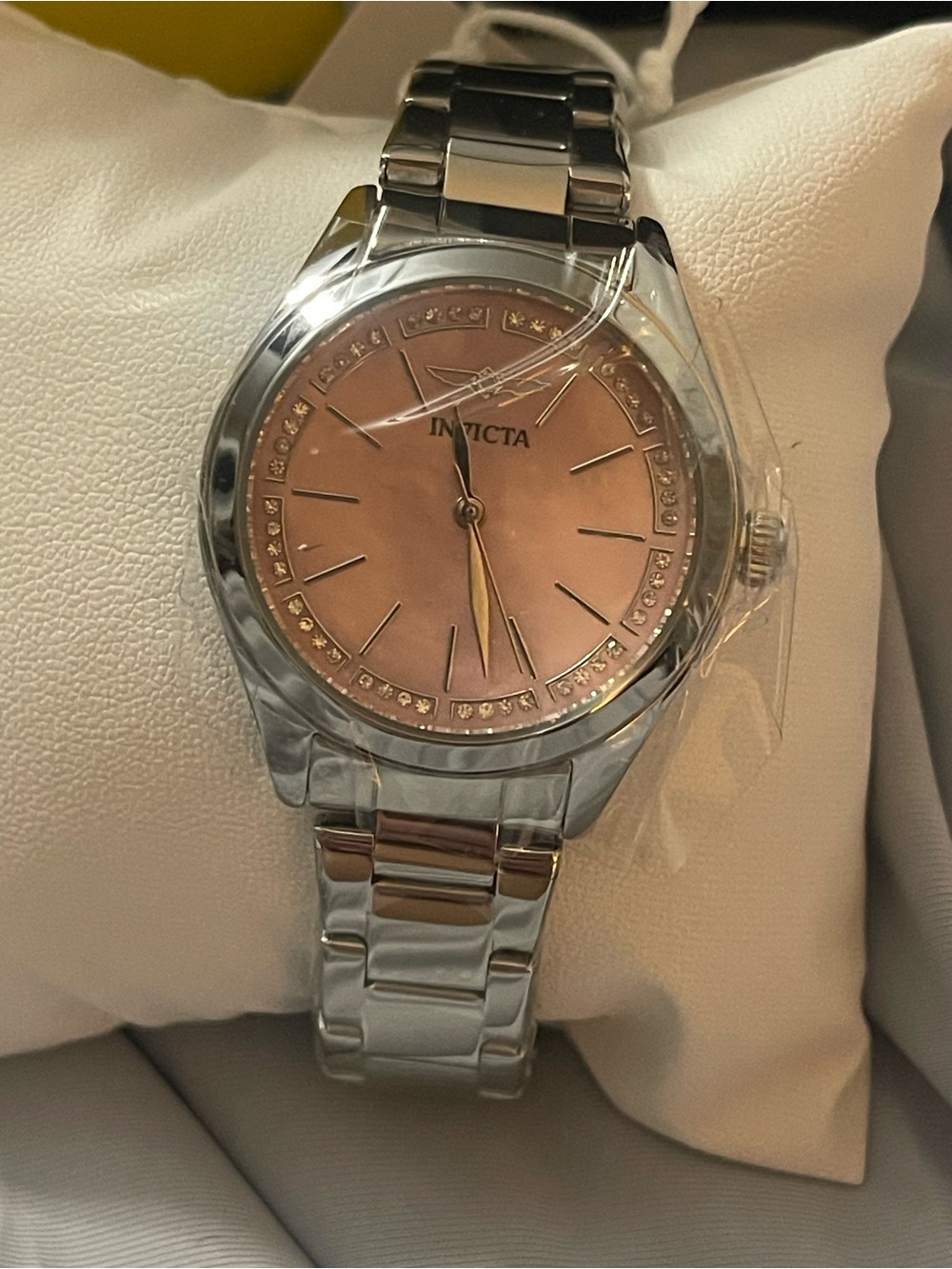 Invicta Stainless Steel Watch with Pink Dial - Picture 2 of 4